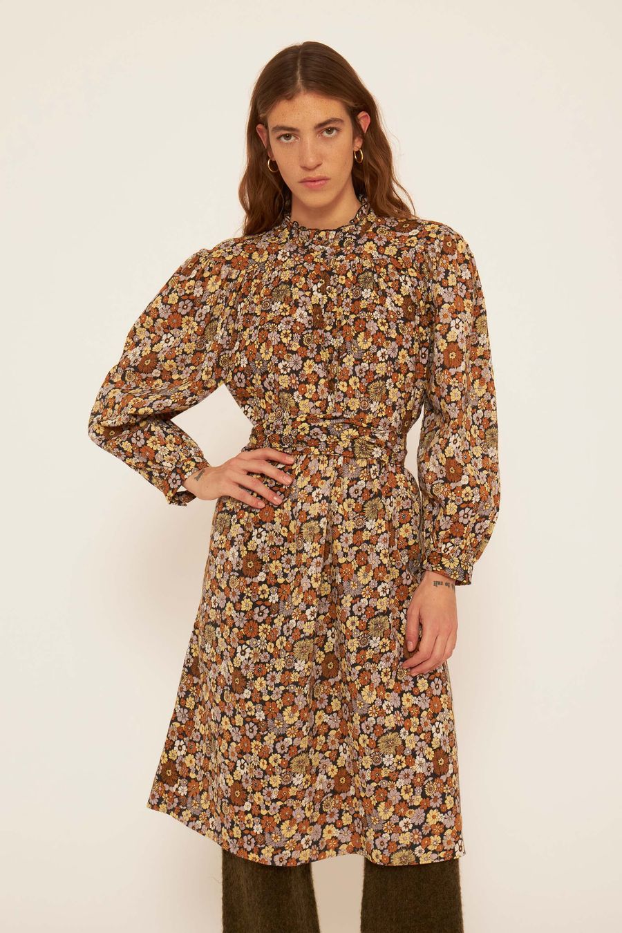 Antikbatik Colline skater dress