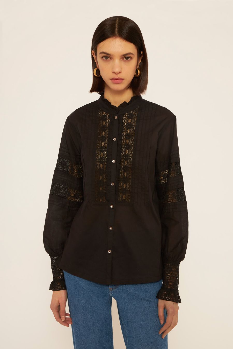 Antikbatik Davina embroidered blouse