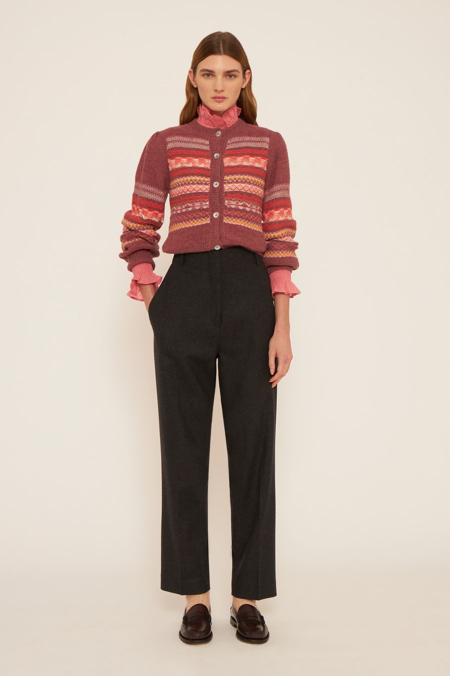 Antikbatik Pantaloni stile tailleur Henry