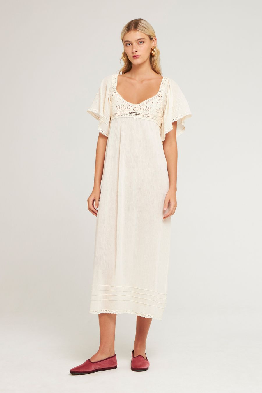 Antikbatik Lacy maxi dress