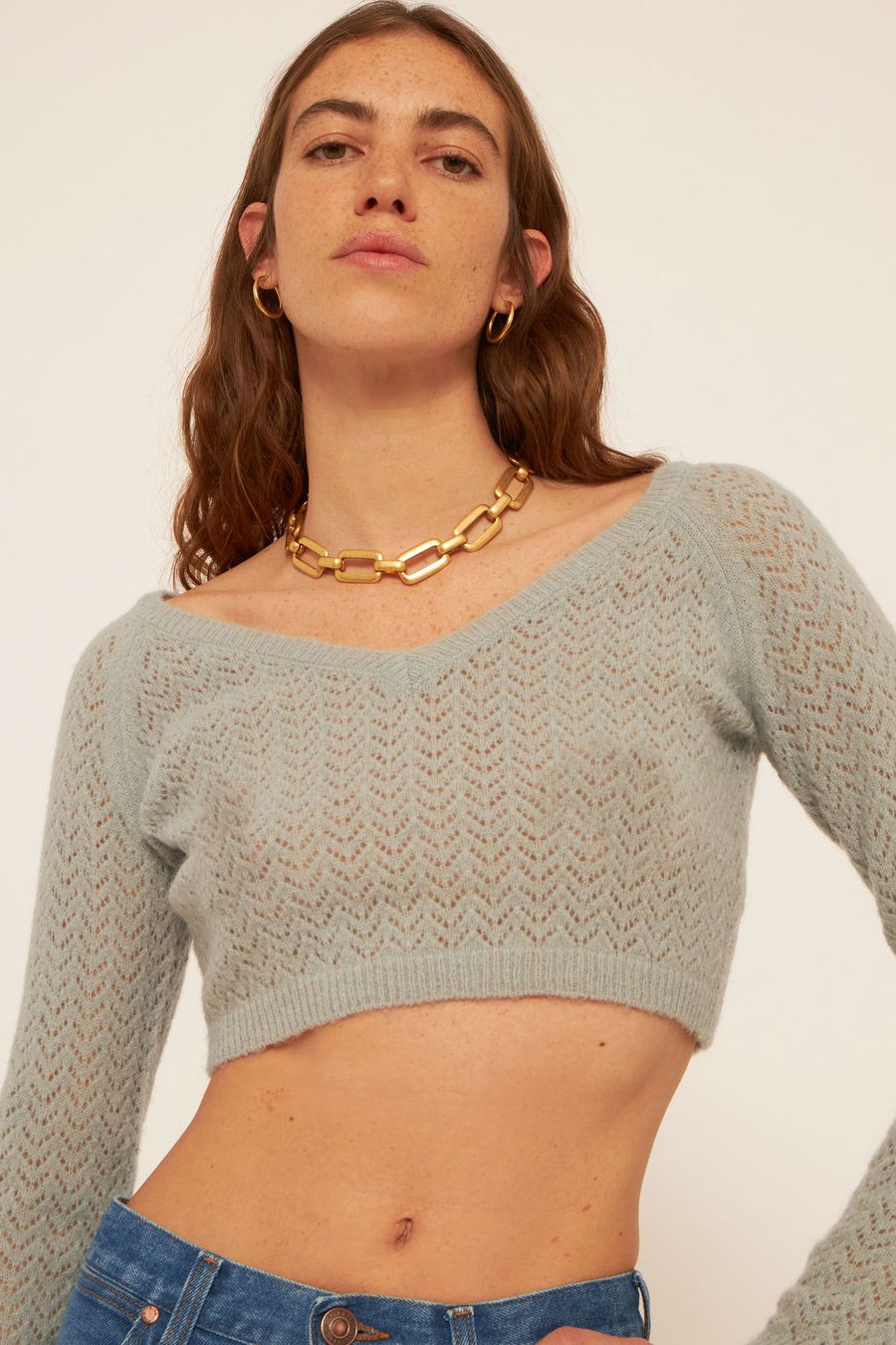 Antikbatik Shilloh cropped jumper