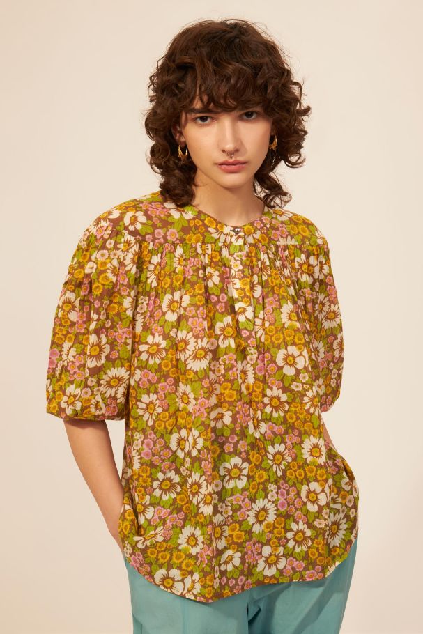 Antikbatik Aline printed blouse