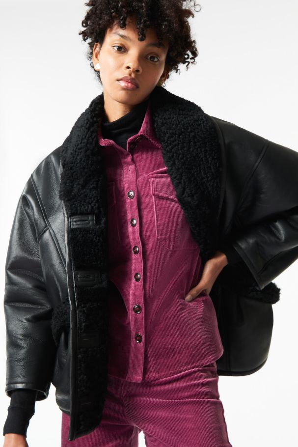 Antikbatik Dimeros fur jacket