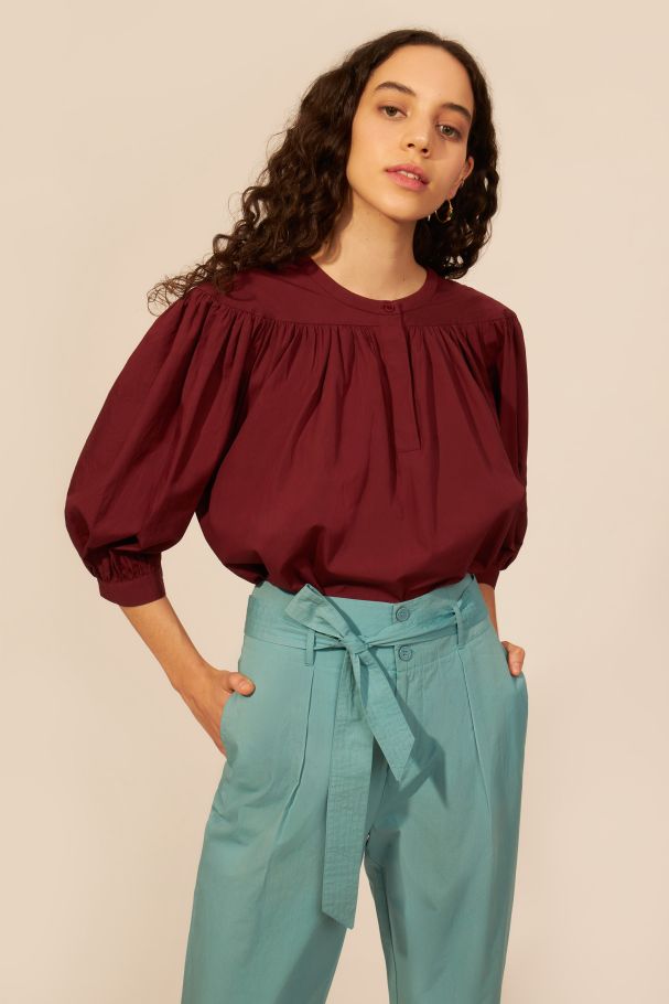 Antikbatik Kira poplin blouse