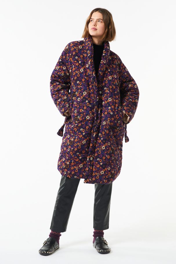 Antikbatik Paoli long coat - Purple