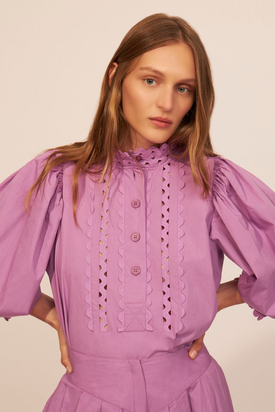Antikbatik Molly poplin blouse