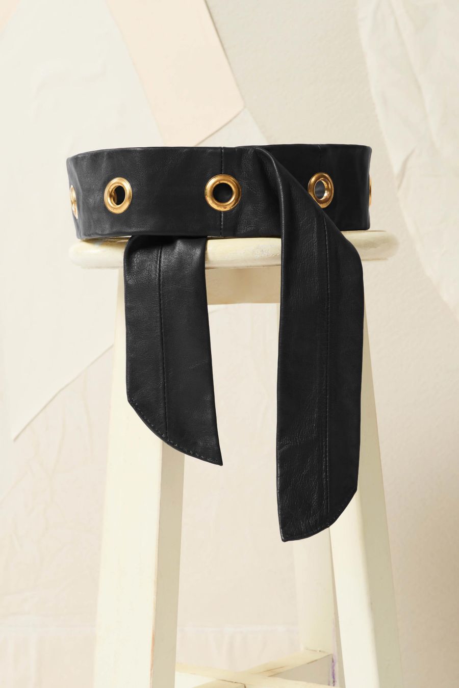 Antikbatik Knoti leather belt - Black