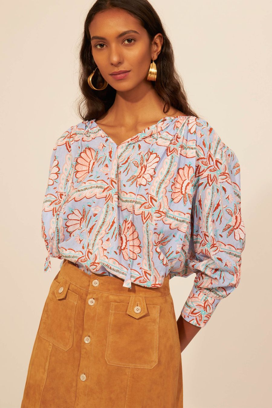 Antikbatik Hupa printed blouse