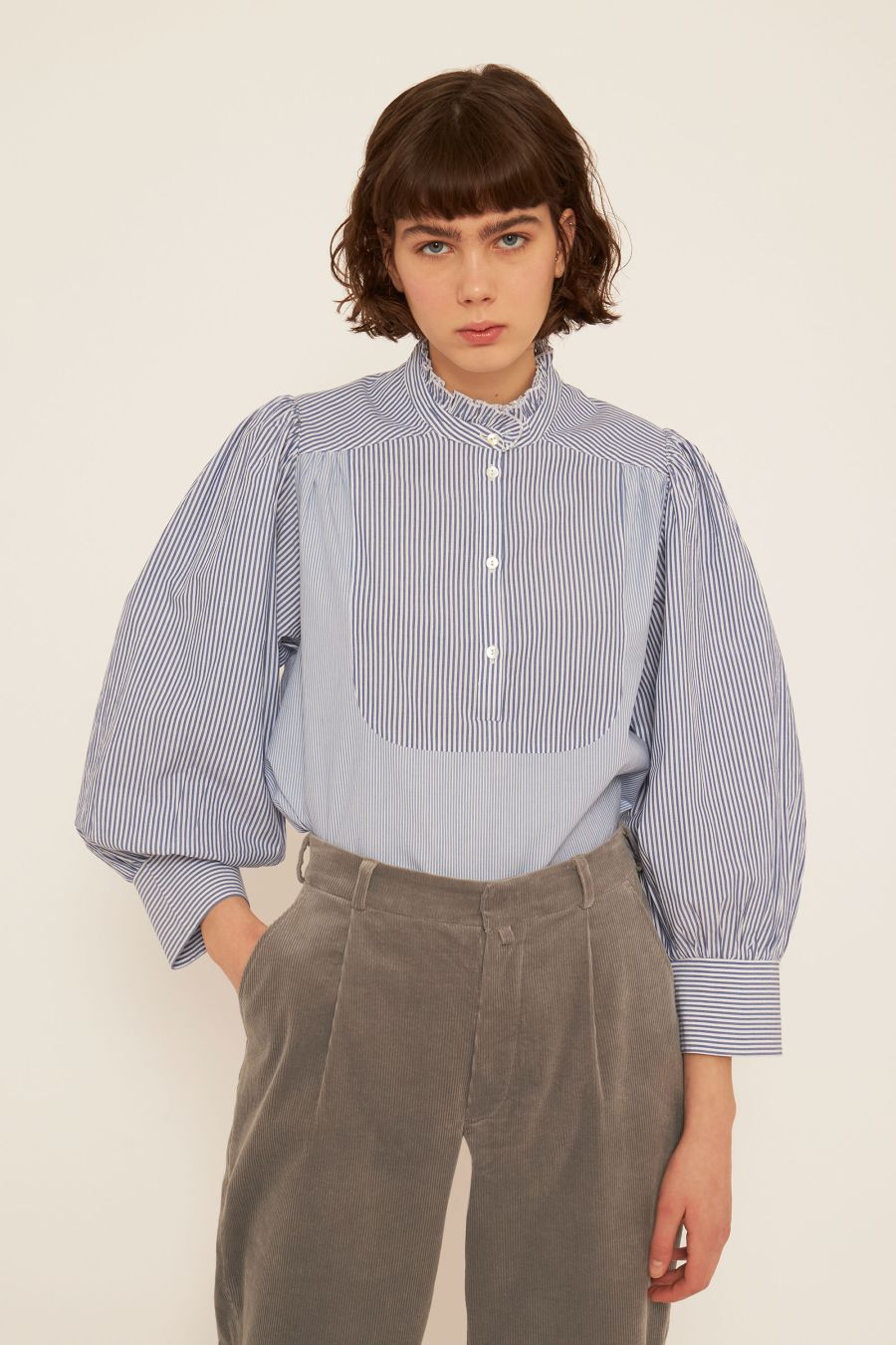 Antikbatik Popy poplin blouse