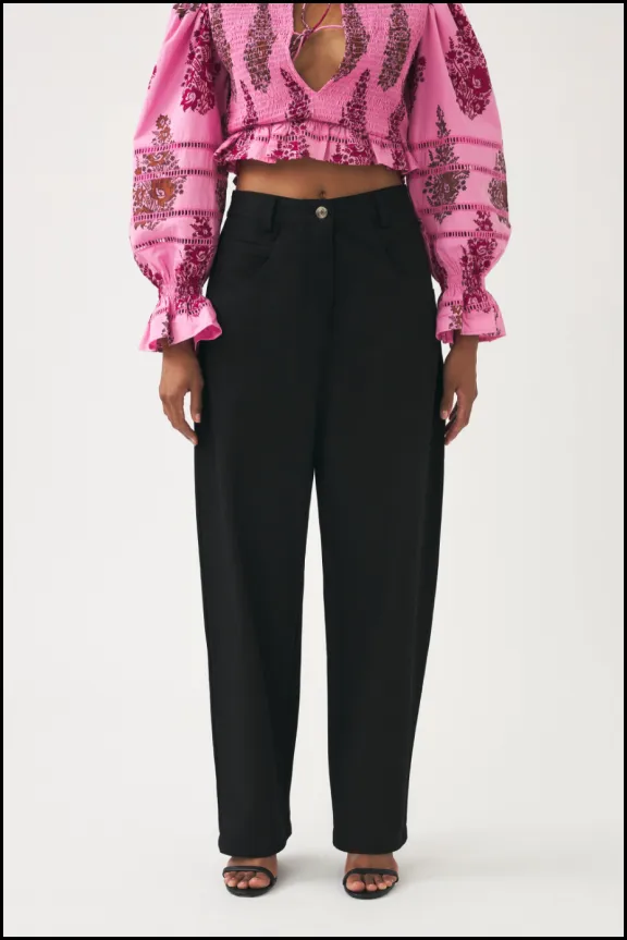 Oversized embroidered trousers Cindy
